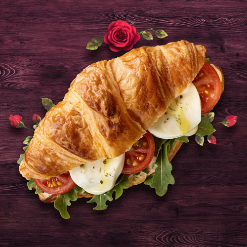 Täytetty suolainen croissant (A,L)